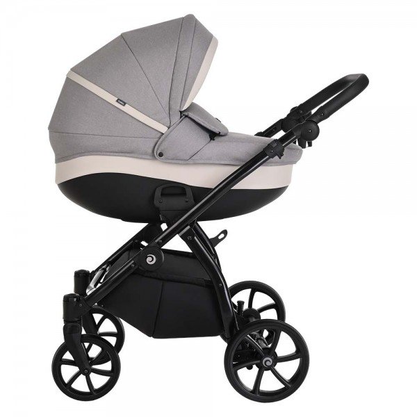 Коляска 2в1 Tutis Nanni Кожа Gray/Gray купить,NaN