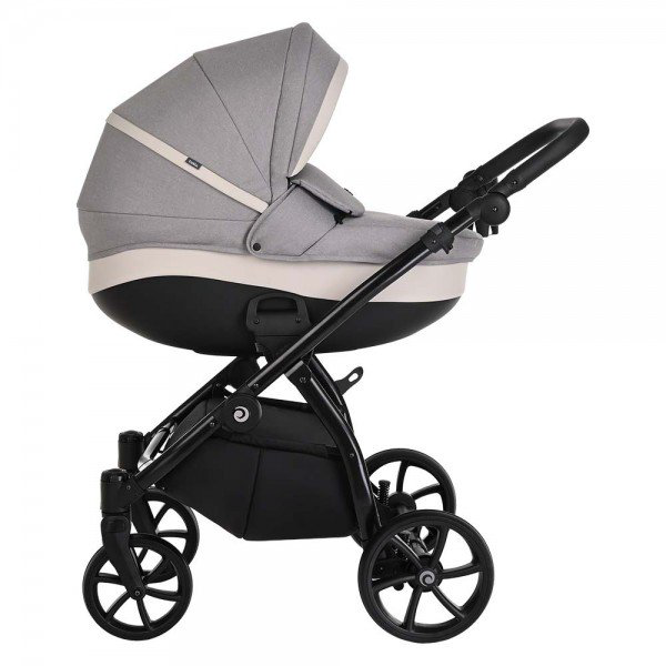 Коляска 2в1 Tutis Nanni Кожа Gray/Gray купить,NaN