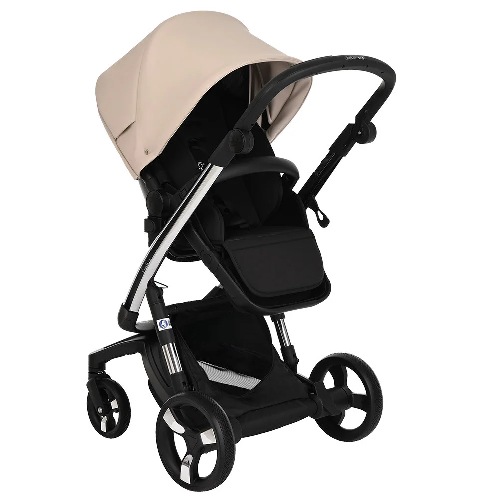 Коляска 2 в 1 Ibebe I-Stop IS21 Beige/Chrome купить,NaN