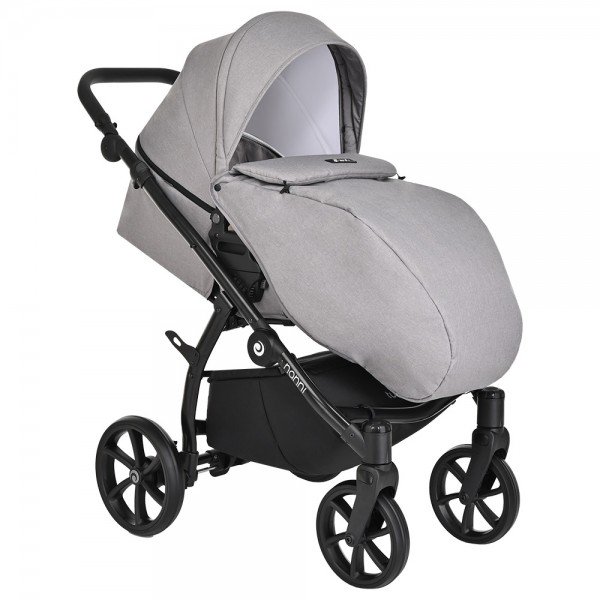 Коляска 2в1 Tutis Nanni Кожа Gray/Gray купить,NaN