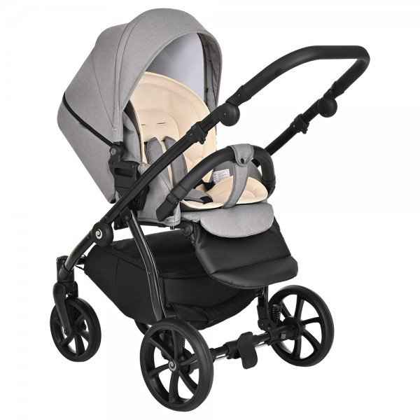 Коляска 2в1 Tutis Nanni Кожа Gray/Gray купить,NaN
