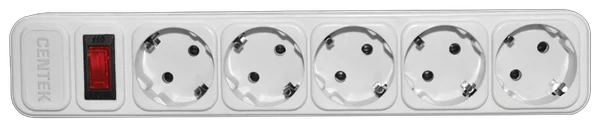 Сетевой фильтр Centek СТ-8900-5-3,0 3.0м белый купить,NaN