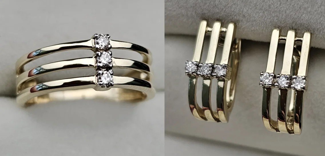 Комплект Deimantas 109858473 17,5р 0,114ct 0,208ct. купить,NaN