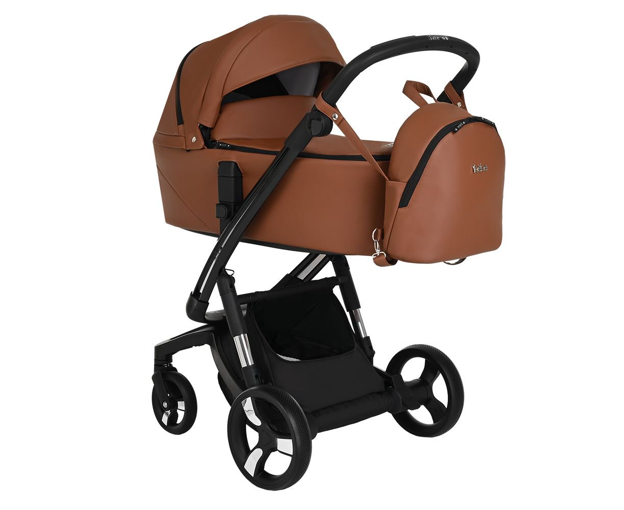 Коляска 2 в 1 Ibebe I-Stop Leather Brown/Black купить,NaN