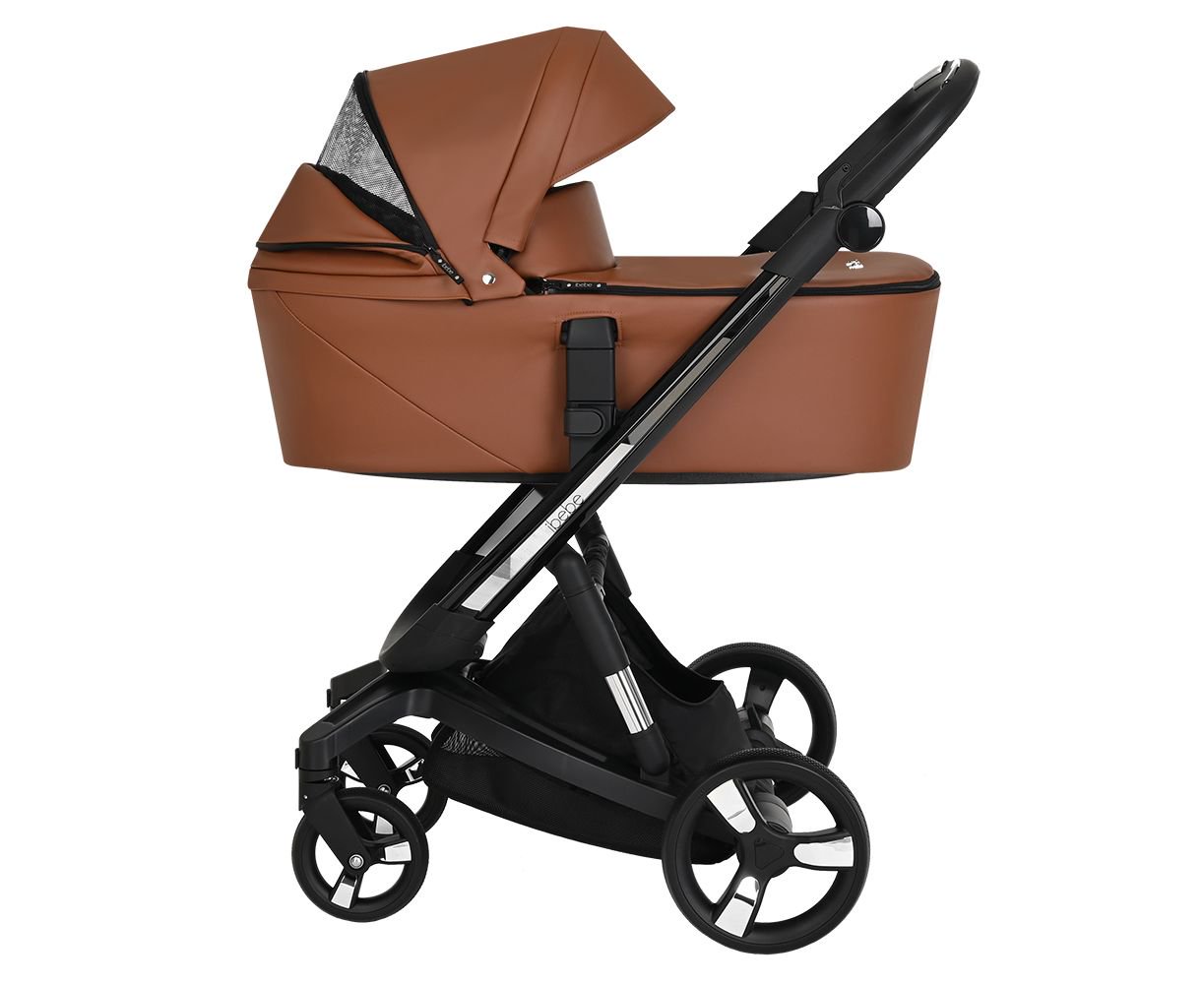 Коляска 2 в 1 Ibebe I-Stop Leather Brown/Black купить,NaN