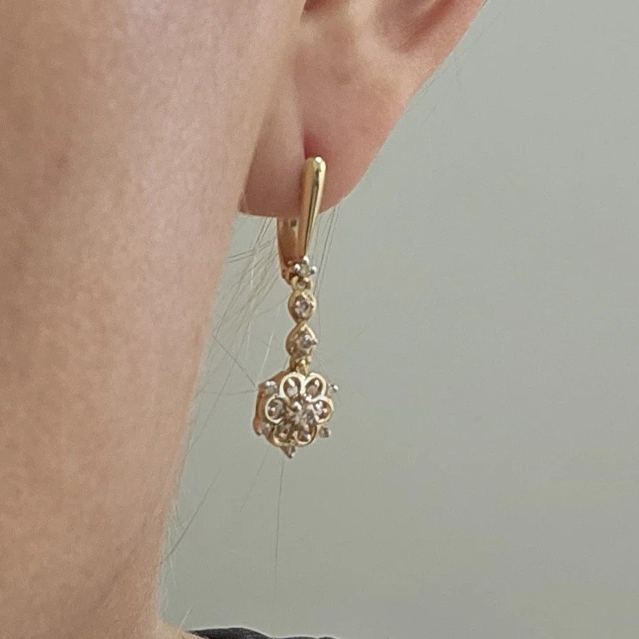Серьги Deimantas 109892762 4,61гр 0,41ct. купить,NaN