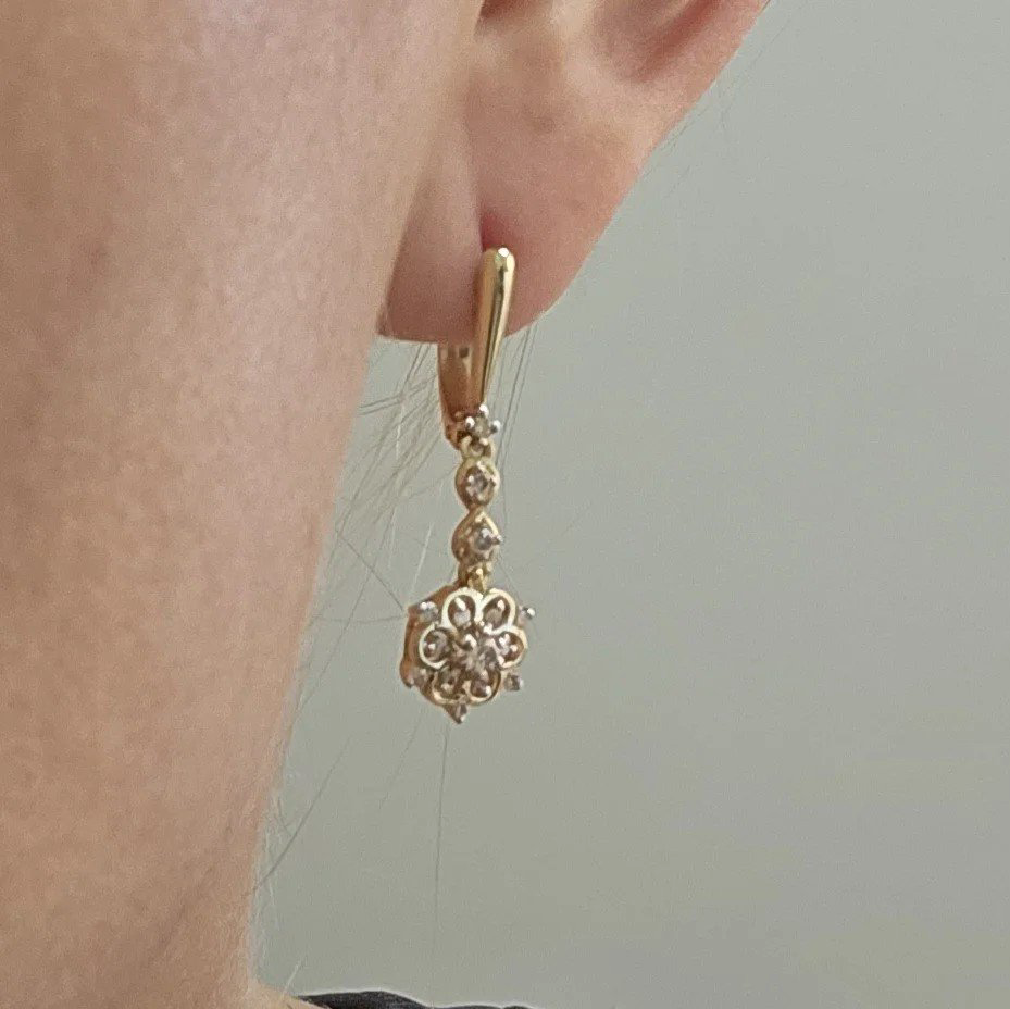 Серьги Deimantas 109892762 4,61гр 0,41ct. купить,NaN