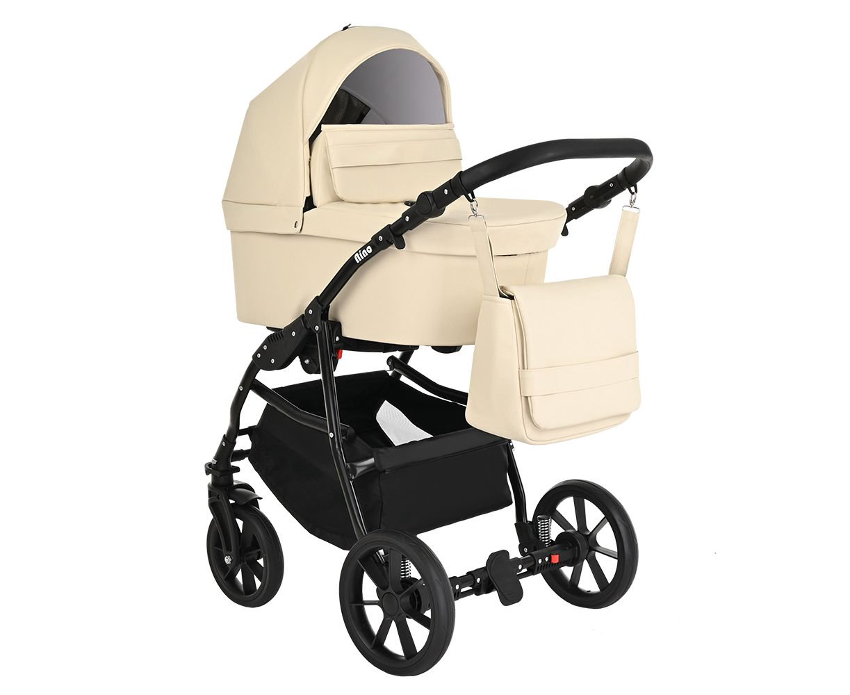 Коляска 2в1 Pituso Nino Кожа Beige купить,NaN