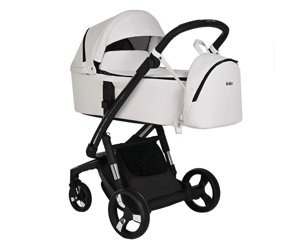 Коляска 2 в 1 Ibebe I-Stop Leather White/Black купить,NaN