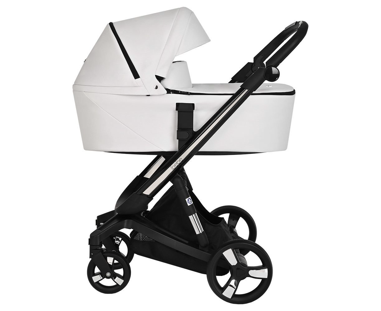 Коляска 2 в 1 Ibebe I-Stop Leather White/Black купить,NaN