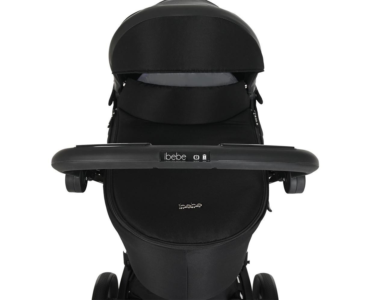 Коляска 2 в 1 Ibebe I-Stop Black/Black купить,NaN