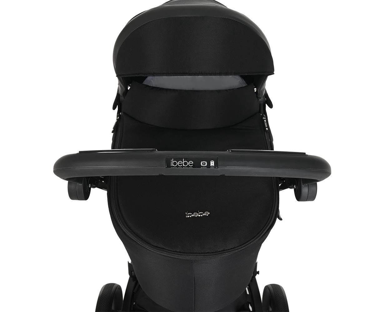 Коляска 2 в 1 Ibebe I-Stop Black/Black купить,NaN