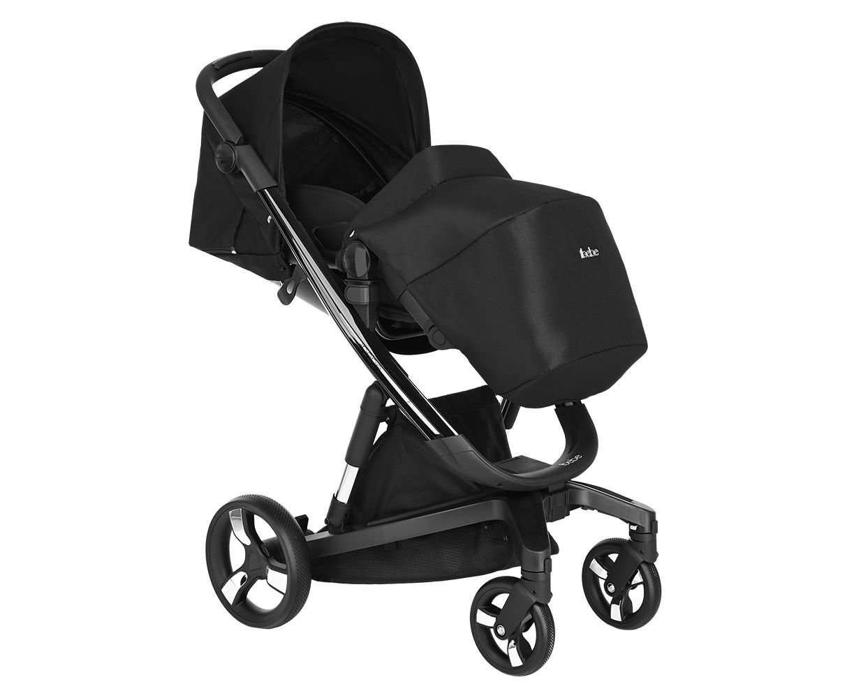 Коляска 2 в 1 Ibebe I-Stop Black/Black купить,NaN