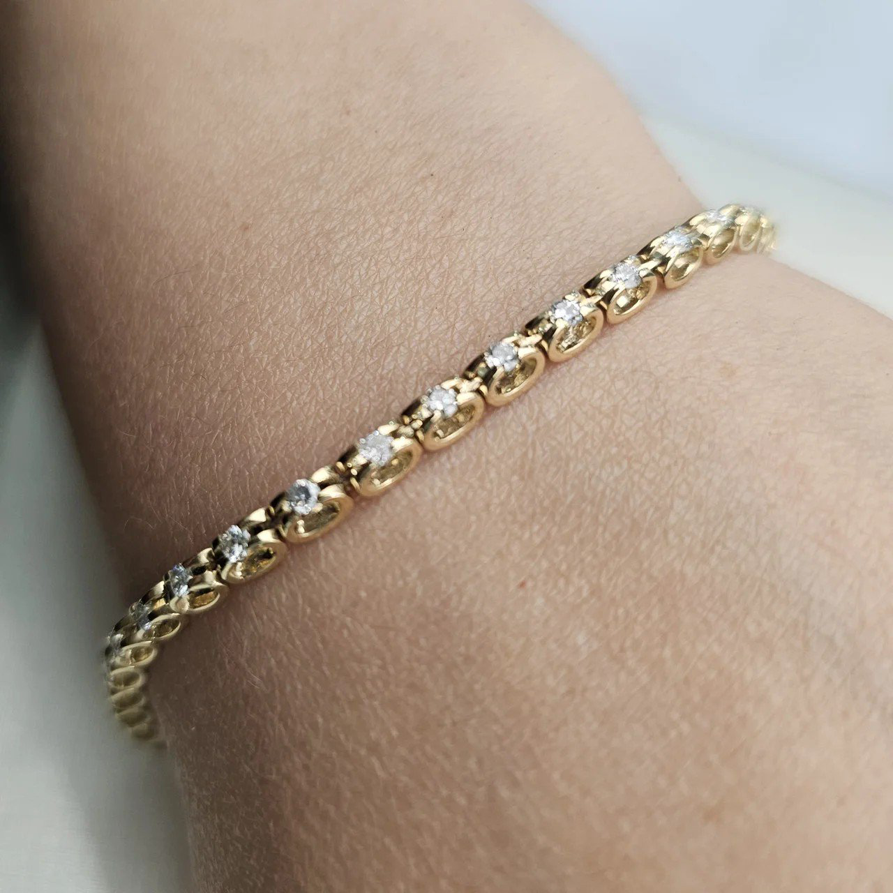 Браслет Deimantas 109892817 17,5р 8,05гр 1,4ct. купить,NaN