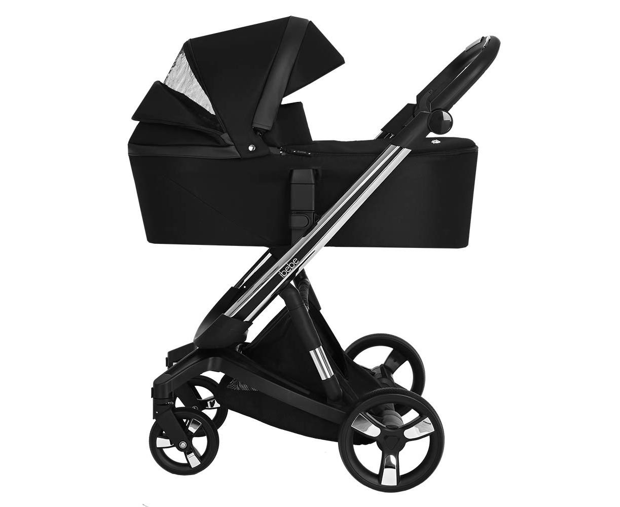 Коляска 2 в 1 Ibebe I-Stop Black/Chome купить,NaN