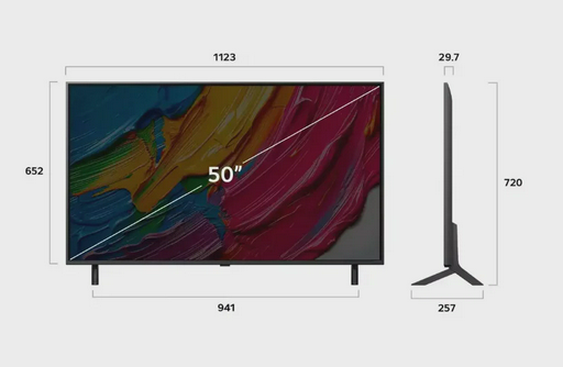 Телевизор 43" (108 см) LG 43QNED80A6A QNED UHD Black
