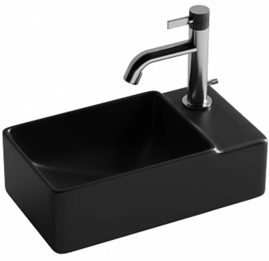 Умывальник подвесной Ceramicanova CN5045MB 39.5х22х12.5см черный