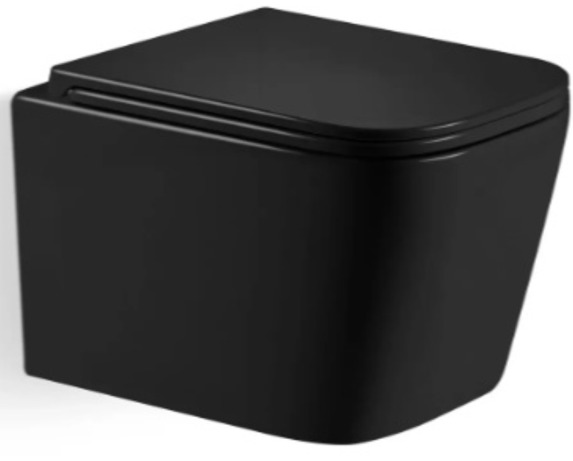 Унитаз подвесной River Gudzon 520 MB 52х36.5х34см черный