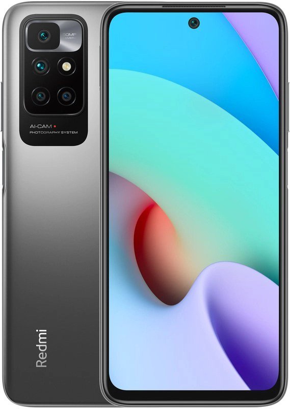 Смартфон Xiaomi Redmi 10 4/64Gb NFC Carbon Gray  купить,NaN