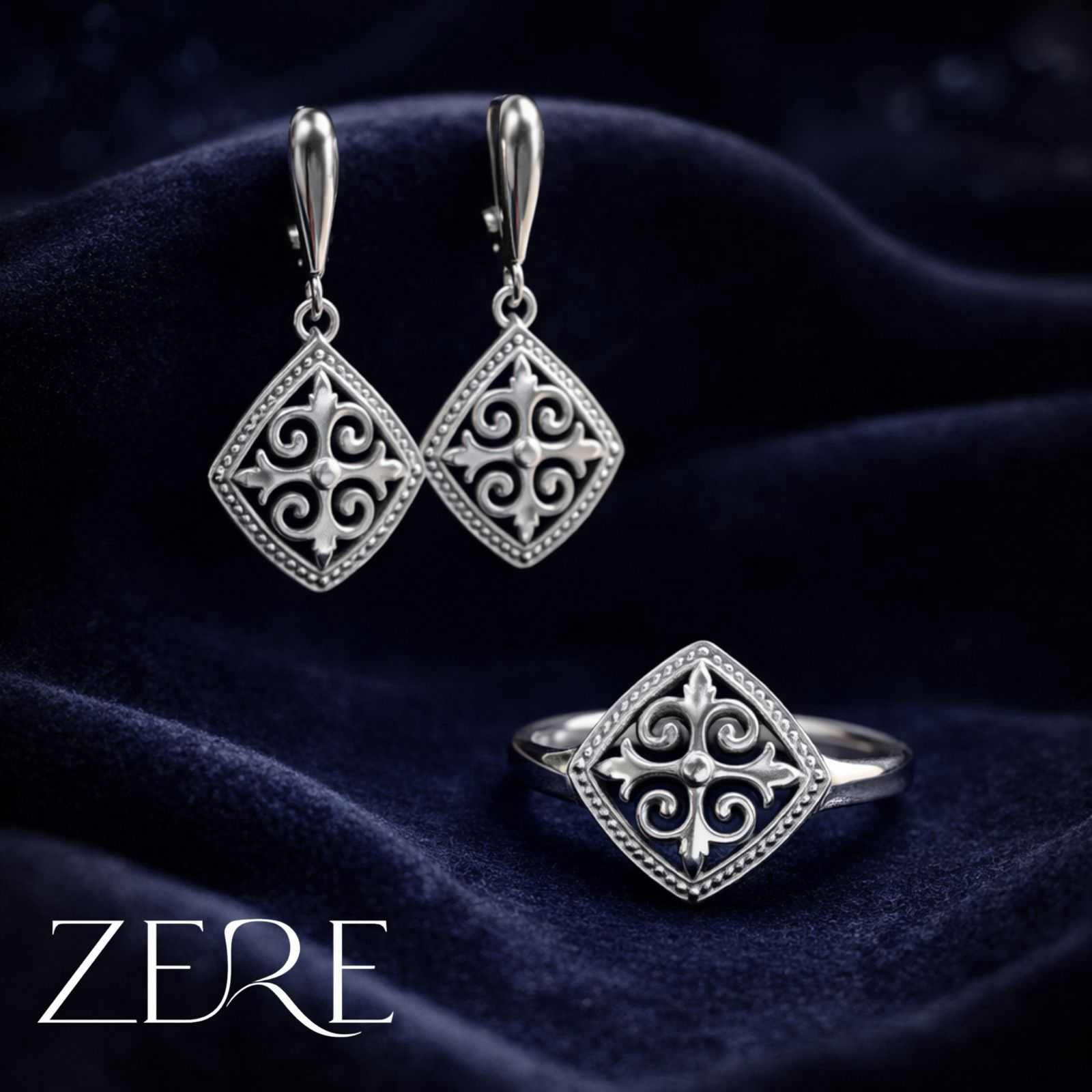 Комплект Zere ZR080405 серебро 8.5гр 18.5р купить,48100