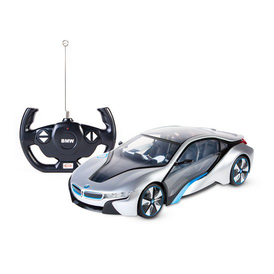 Радиоуправляемая машина Rastar 1:14 BMW i8 49600-11S серебристая  купить,NaN