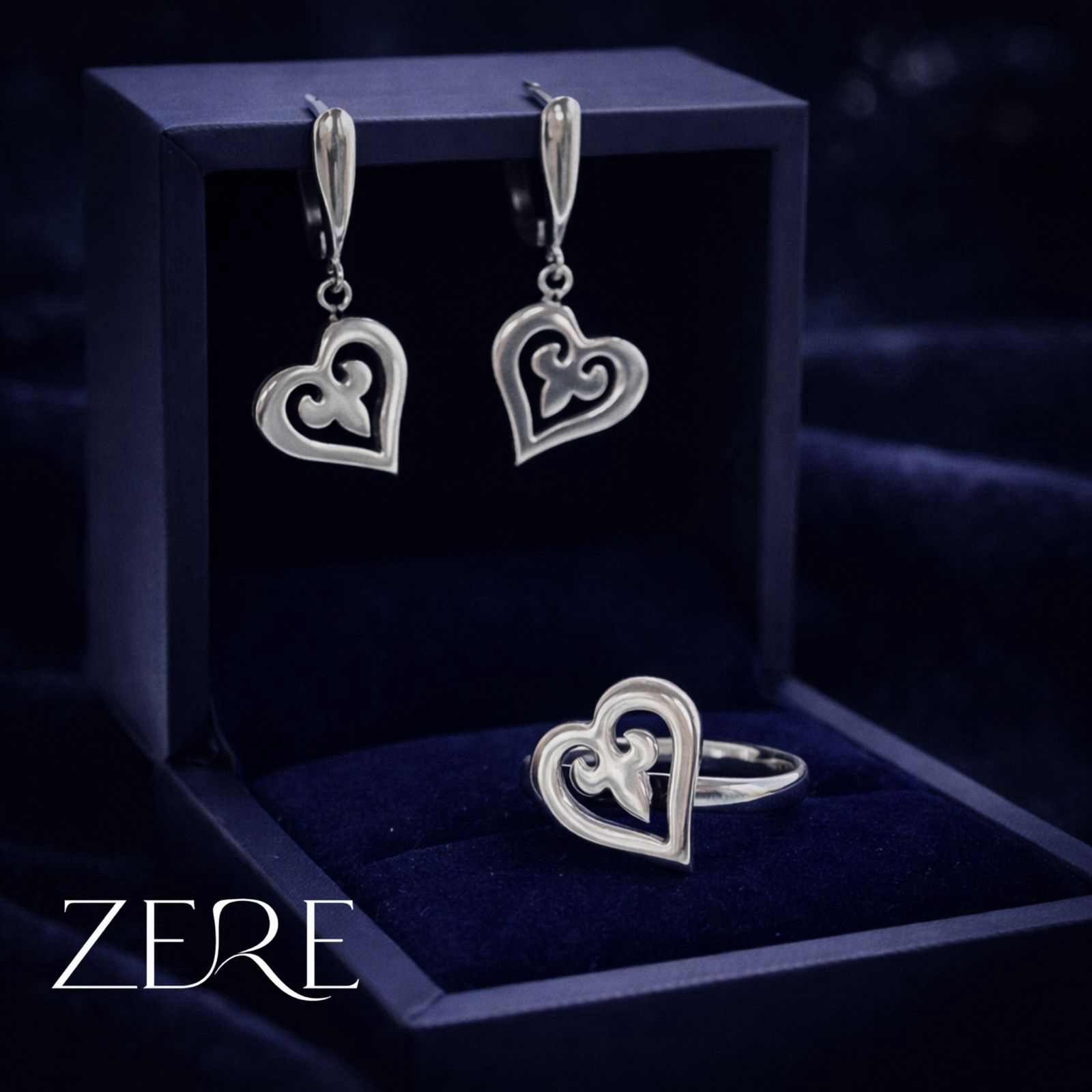 Комплект Zere ZR080409 серебро 6.8гр 18р купить,40300