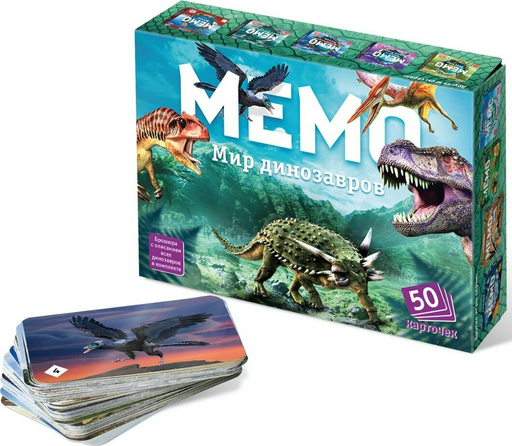 Настольная игра Нескучные игры Мемо Мир динозавров 8083 /48