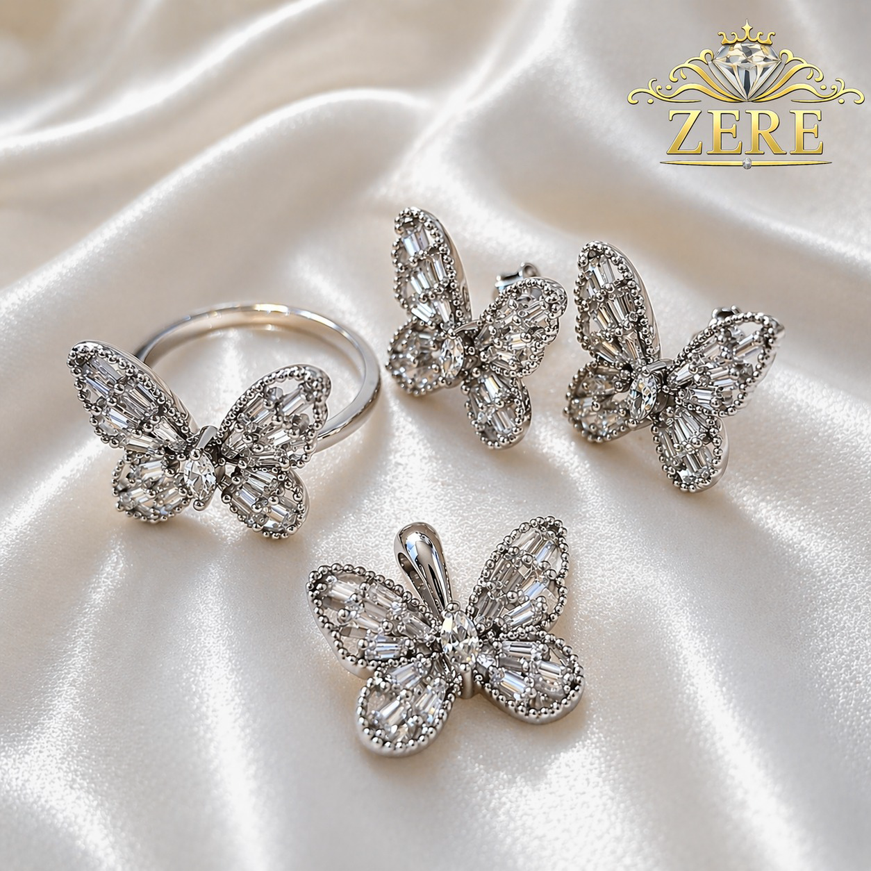 Комплект Zere ZR080417 серебро 9.0гр 18р купить,42100