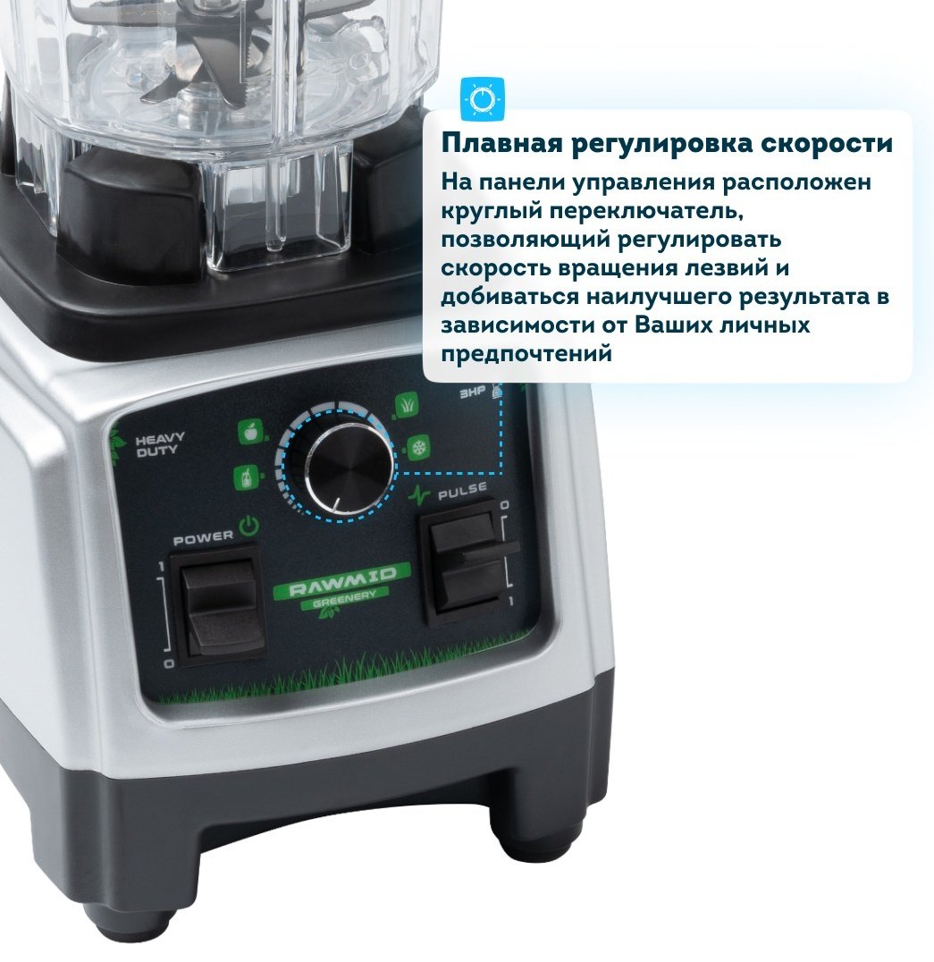 Блендер стационарный Rawmid Dream Greenery 2 BDG-03 черный