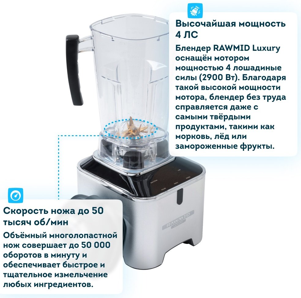 Блендер стационарный Rawmid Dream Luxury 2 BDL-09 черный