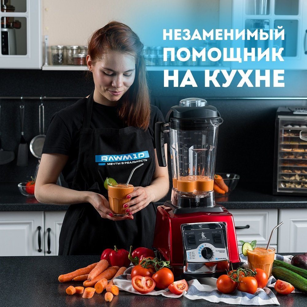 Блендер стационарный Rawmid Dream Samurai BDS-04 BPA-FREE желтый купить,NaN