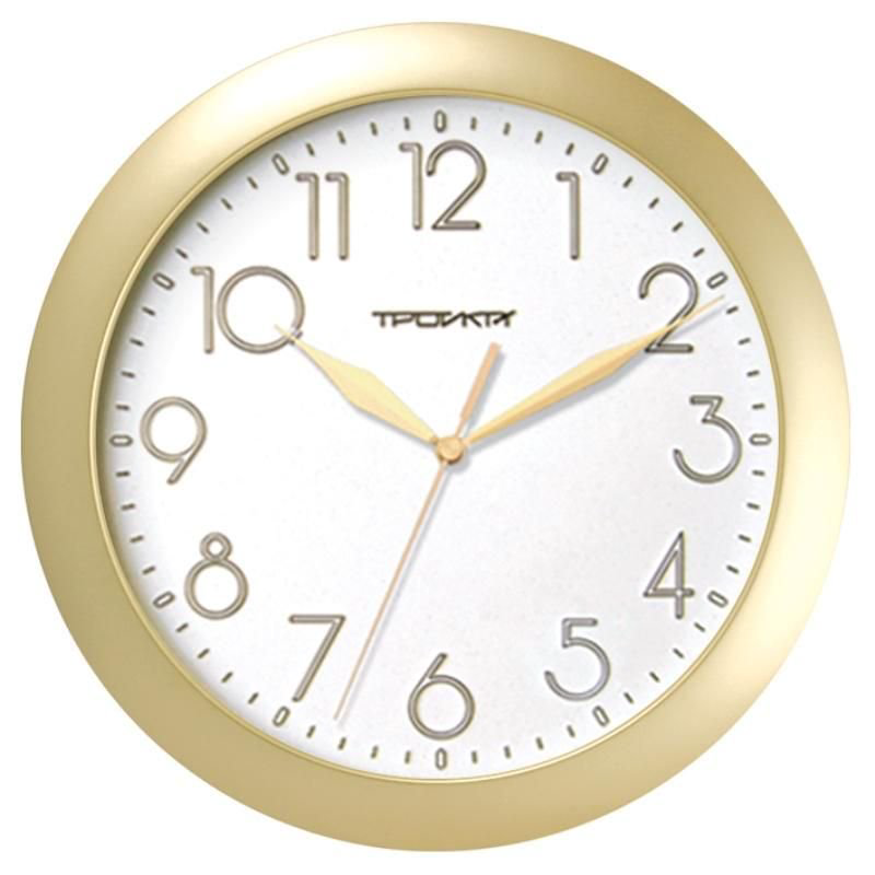 Настенные часы Troyka 11171183 золотистые  купить,7690