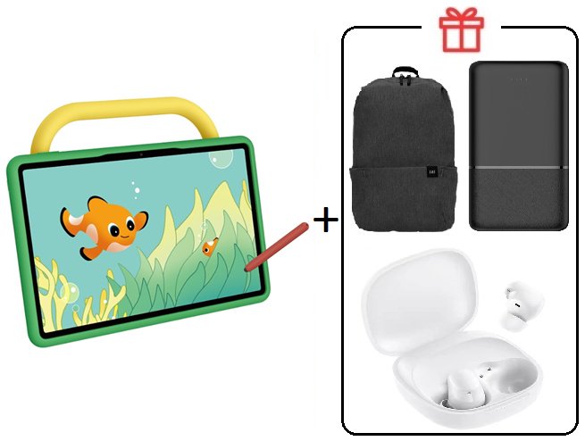 Планшет Huawei MatePad SE Kids Edition 11 дюйм 4 Гб/128 Гб зеленый + подарок