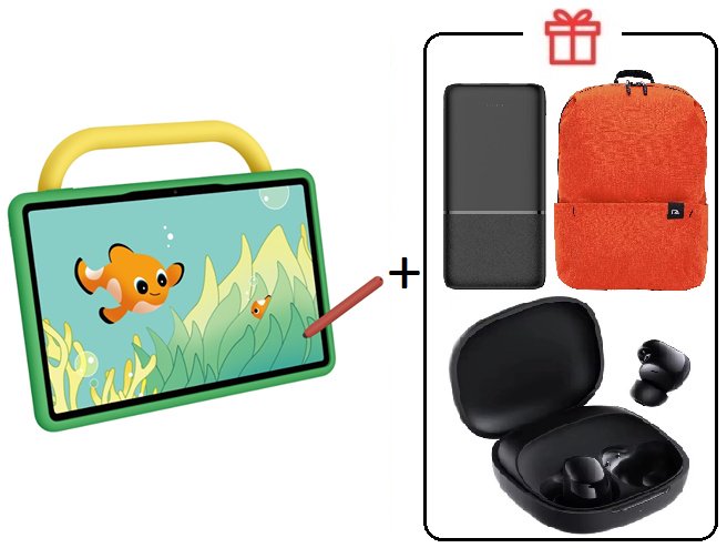 Планшет Huawei MatePad SE Kids Edition 11 дюйм 4 Гб/128 Гб зеленый + подарок