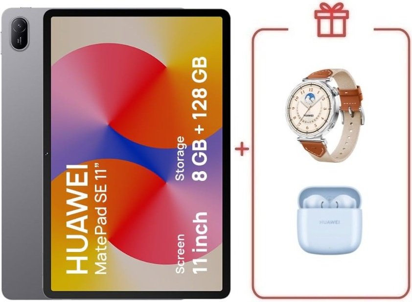 Планшет Huawei MatePad SE AGS6-W09 11 дюйм 8 Гб/128 Гб серый + подарок