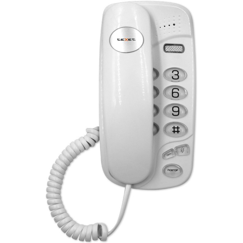 Стационарный телефон Texet TX-238 белый купить,NaN