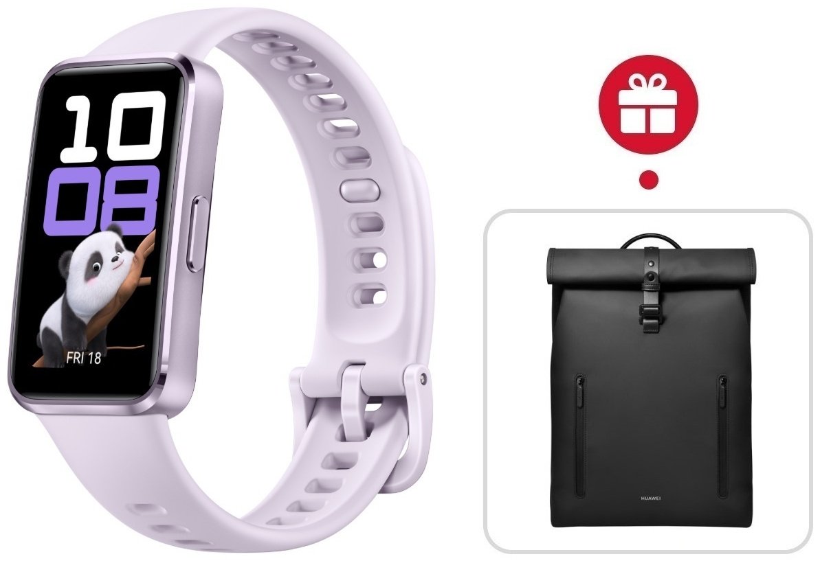 Фитнес-браслет Huawei Band 10 сиреневый + подарок купить,NaN