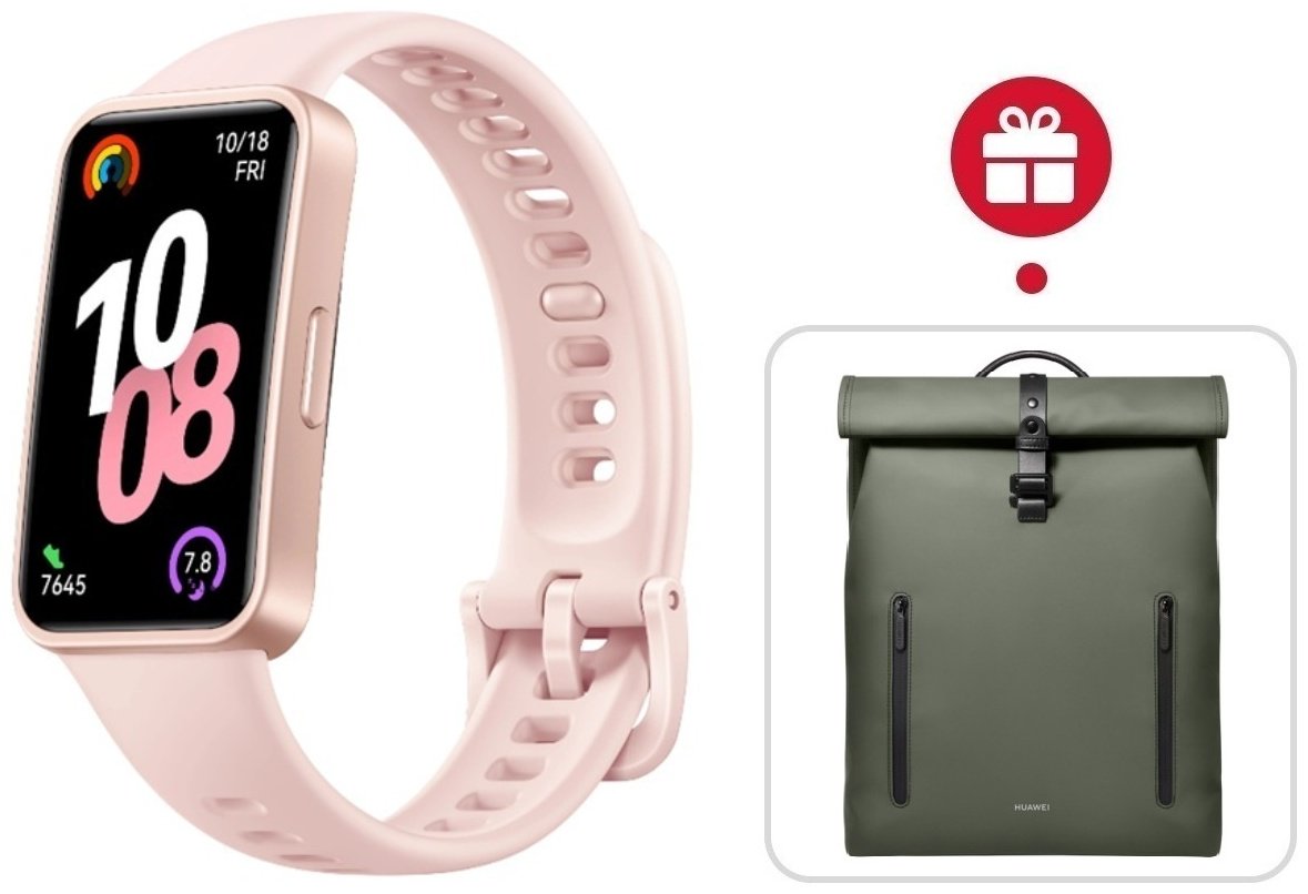Фитнес-браслет Huawei Band 10 розовый + подарок