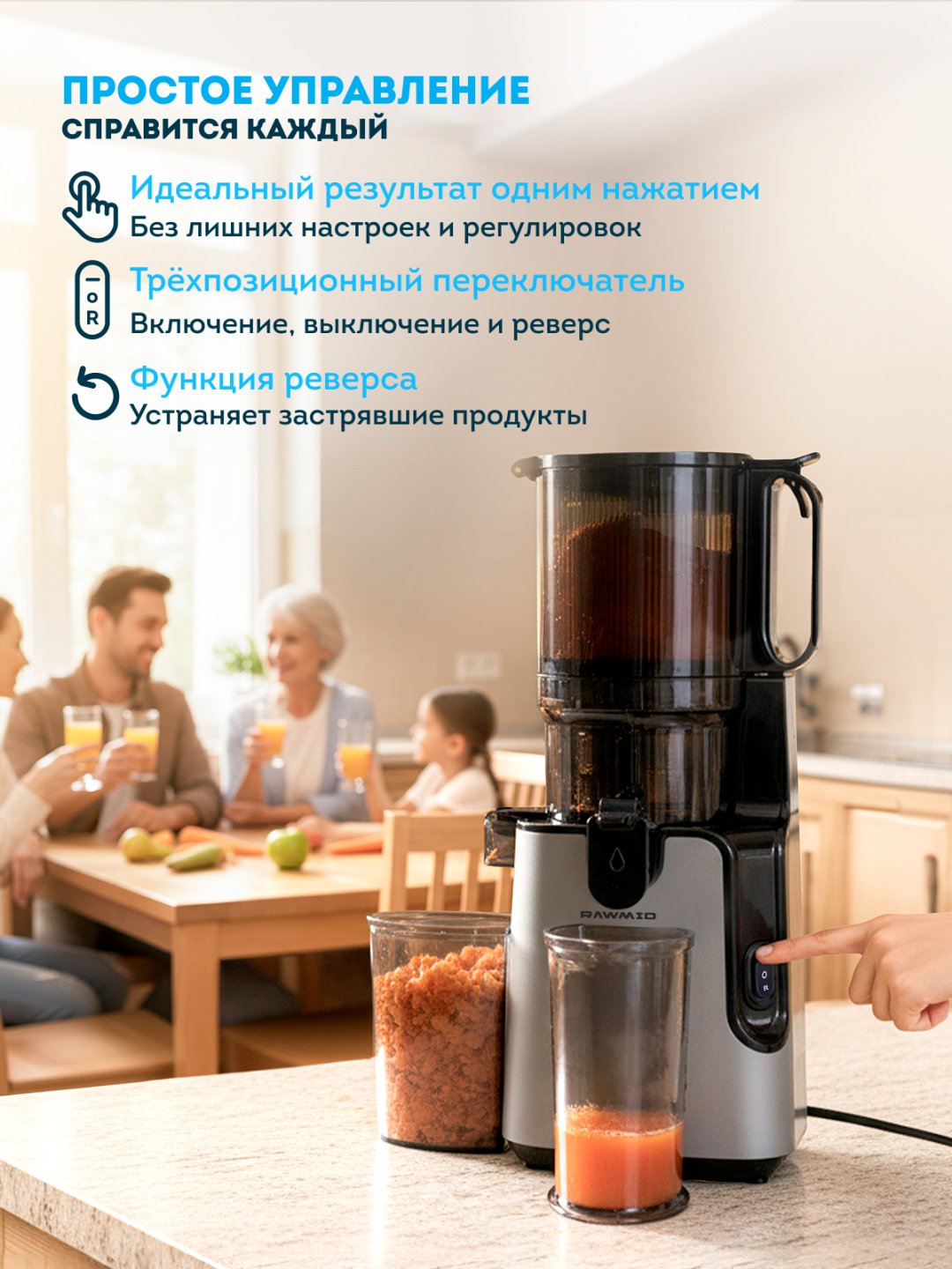 Соковыжималка Rawmid Modern RMJ-03 серый купить,NaN