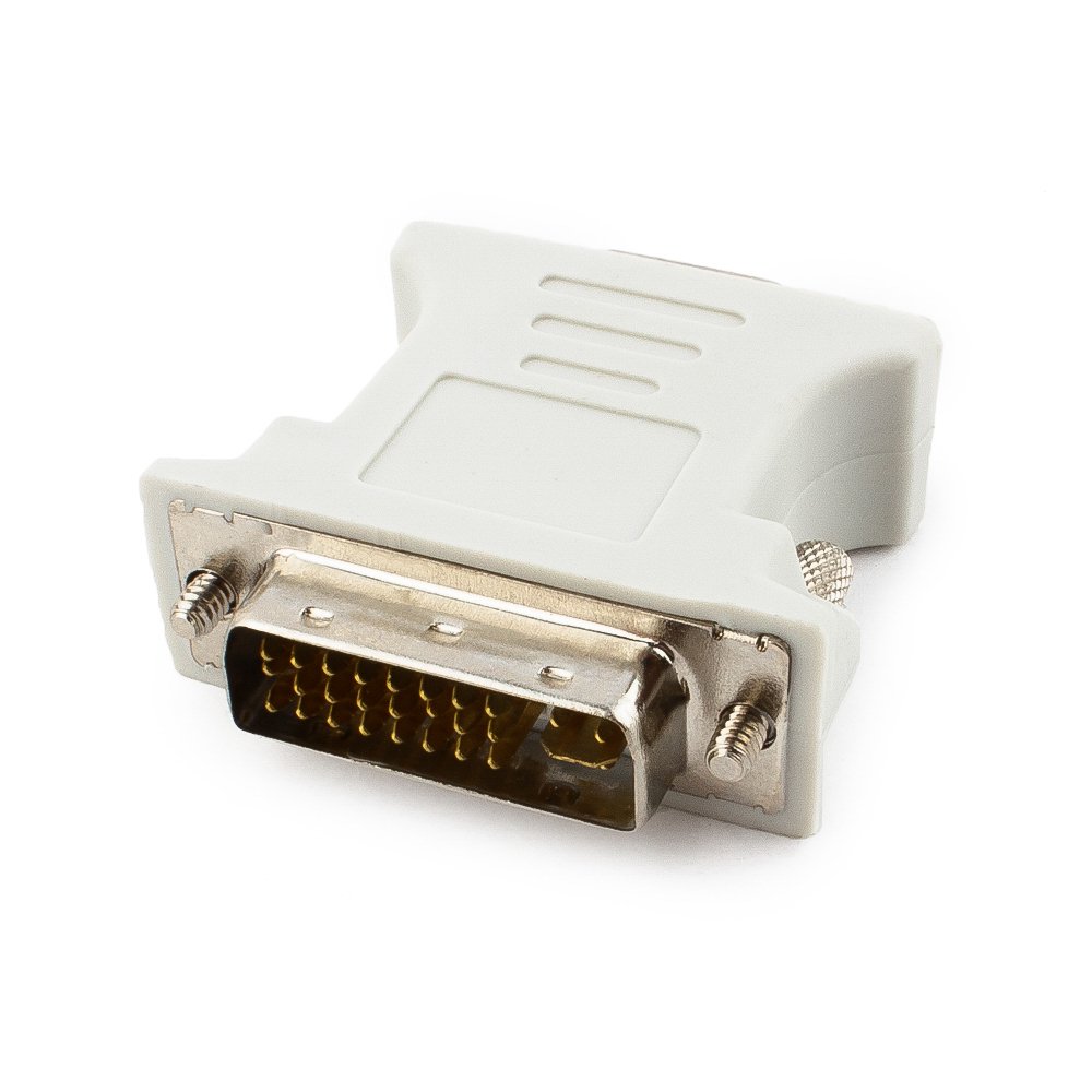 Кабель Cablexpert A-DVI-VGA 29M/15F белый