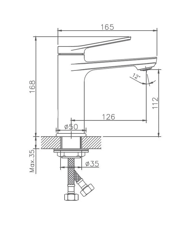 Смеситель для раковины Haiba HB10572 хром купить,30100