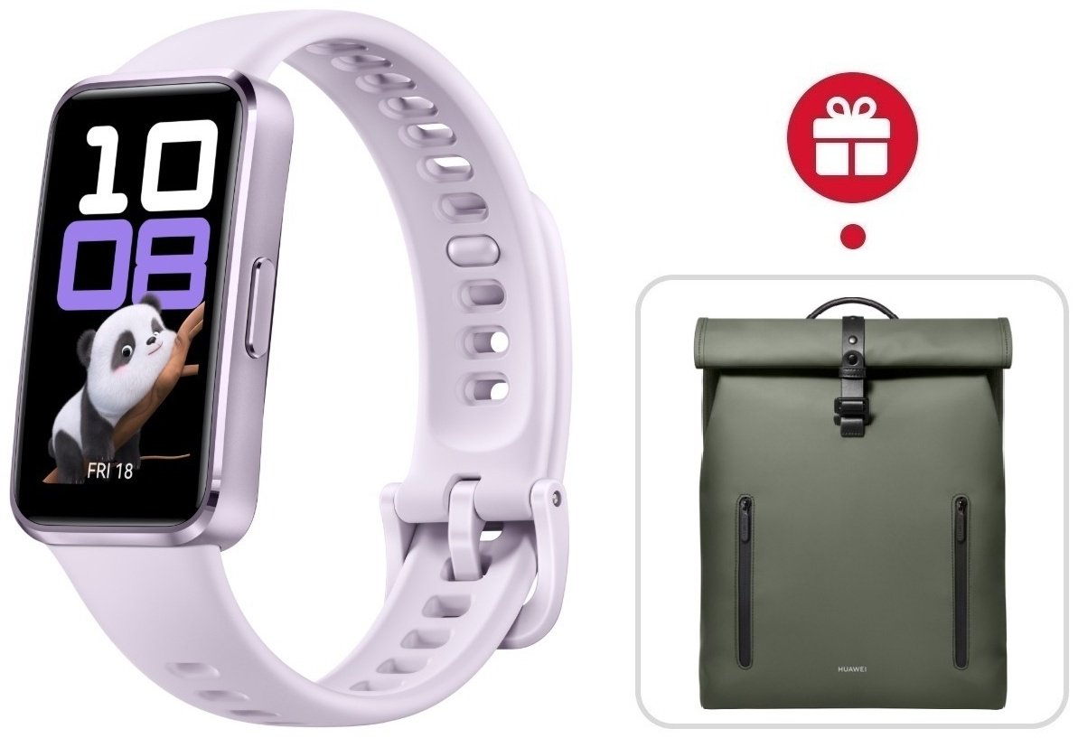 Фитнес-браслет Huawei Band 10 сиреневый + подарок купить,NaN