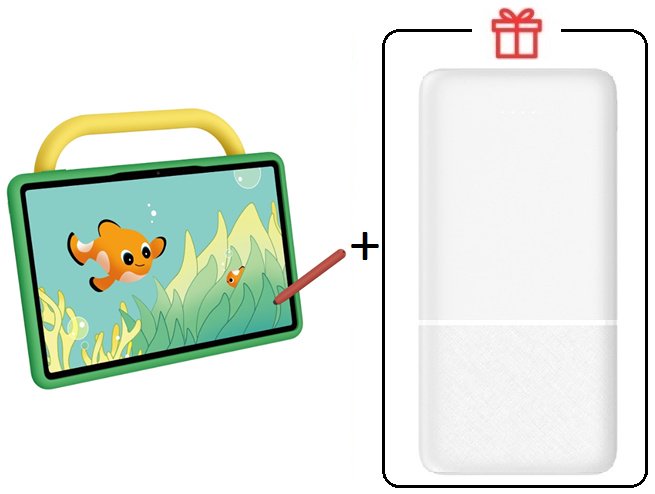 Планшет Huawei MatePad SE Kids Edition AGS6-W09 11 дюйм 4 Гб/128 Гб зеленый + подарок