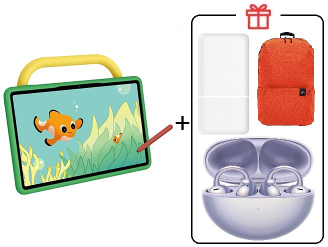 Планшет Huawei MatePad SE Kids Edition 11 дюйм 4 Гб/128 Гб зеленый + подарок купить,NaN