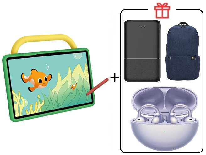 Планшет Huawei MatePad SE Kids Edition 11 дюйм 4 Гб/128 Гб зеленый + подарок купить,NaN