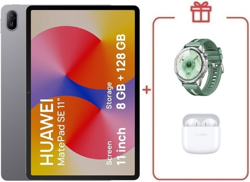Планшет Huawei MatePad SE AGS6-W09 11 дюйм 8 Гб/128 Гб серый + подарок