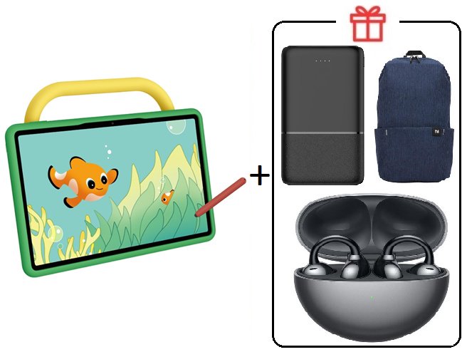 Планшет Huawei MatePad SE Kids Edition 11 дюйм 4 Гб/128 Гб зеленый + подарок купить,NaN