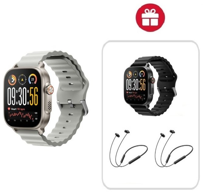 Смарт-часы Realme WATCH 5 50 мм серебристый-серый + подарок купить,NaN