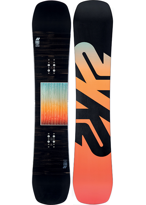 Сноуборд K2 Afterblack 2020 157 черно-оранжевый