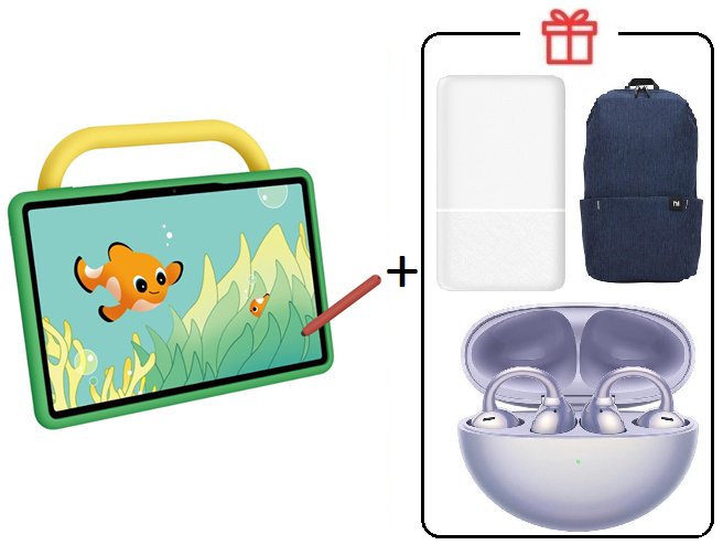 Планшет Huawei MatePad SE Kids Edition 11 дюйм 4 Гб/128 Гб зеленый + подарок купить,NaN